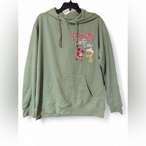 Freeze Olive Green Strawberry Shortcake Pullover Hoodie